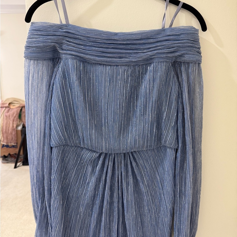 Adrianna Papell Strapless Blue Dress | NEW